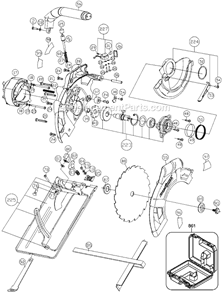 Page A Diagram and Parts List for PC15CSL Type 1 Porter Cable Circular Saw